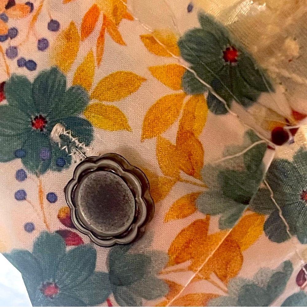 Pol Sheer Lace/Patchwork Button Down Oversized Bl… - image 6